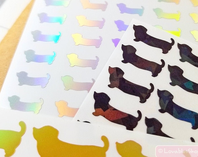 Dachshund Vinyl Sticker Sheet