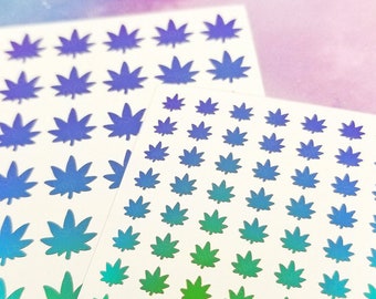 Weed Permanent vinyl Sticker Sheet