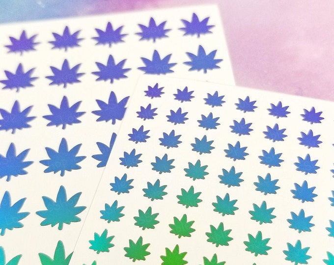 Weed Permanent vinyl Sticker Sheet