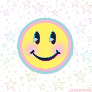 Smiley Face Vinyl Sticker