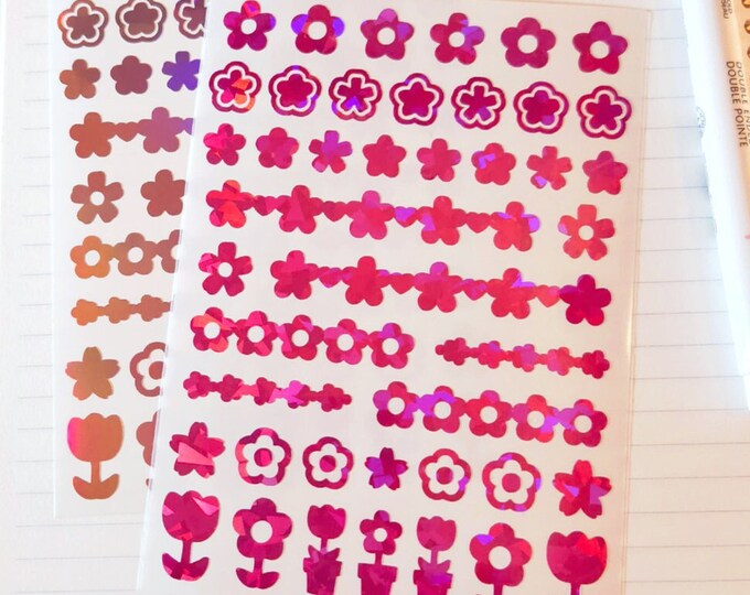Flowers Vinyl Sticker Sheet