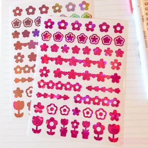 Flowers Vinyl Sticker Sheet