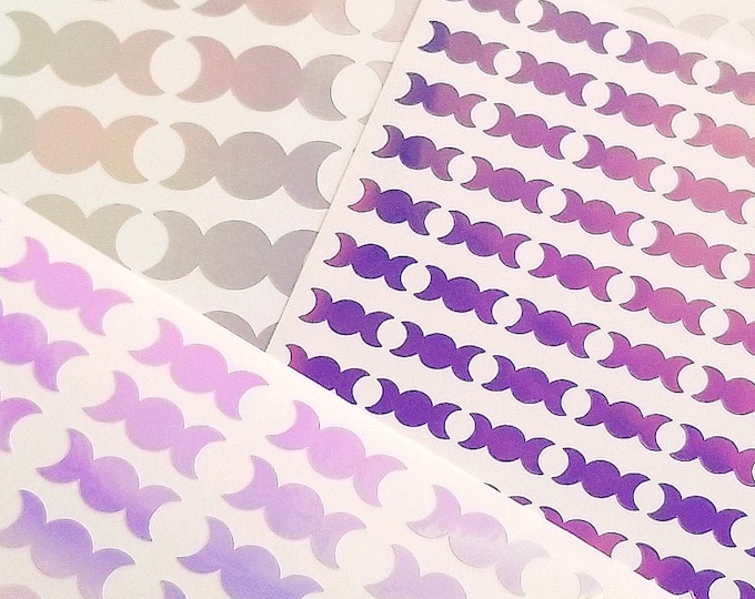 Triple Moon Goddess Vinyl Sticker Sheet