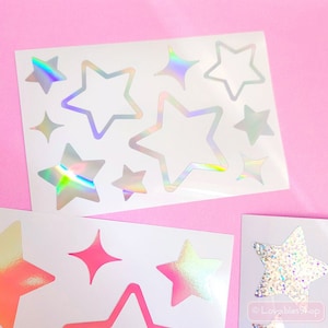 Star Decal Vinyl Sticker Sheet