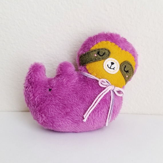 purple sloth plush
