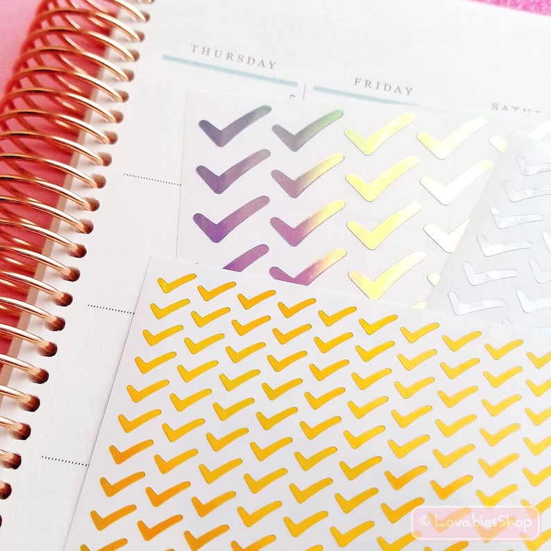 Check Mark Vinyl Sticker Sheet - Etsy