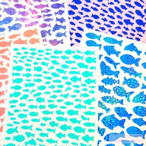 Fisch Vinyl-Sticker Bogen