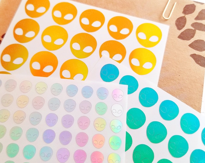 Alien Vinyl Sticker Sheet