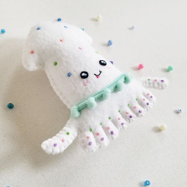 reversible squid plush