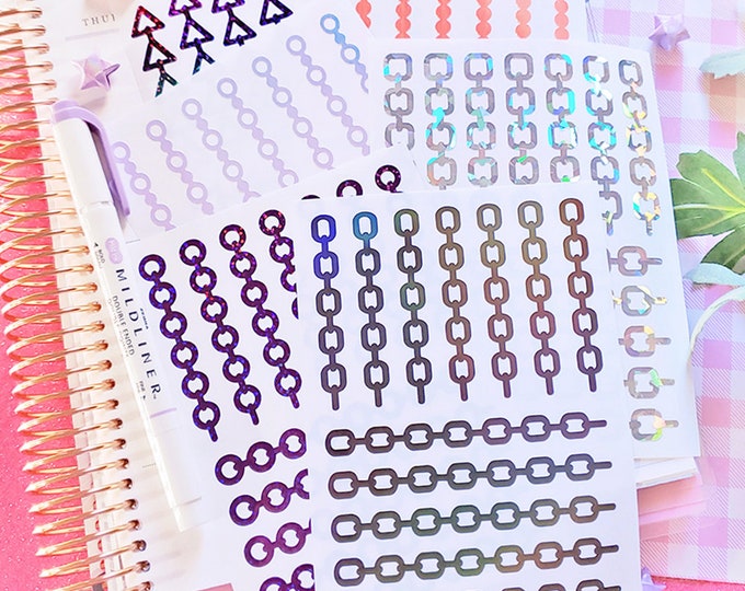 Chain Vinyl Sticker Sheet