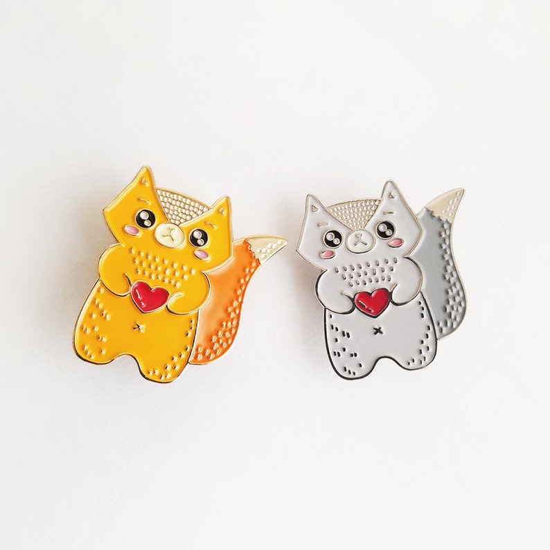 Fox Enamel Pin - Etsy