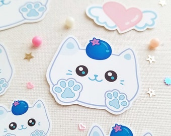 Blueberry Meow Stickers