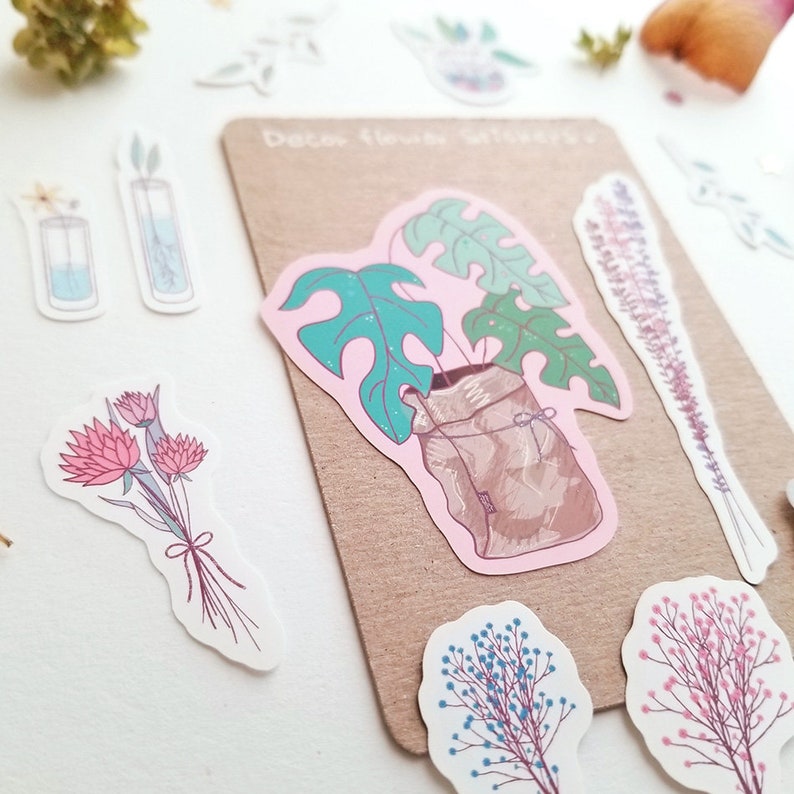 Decor Flower Stickers PremiumMatte Sticker