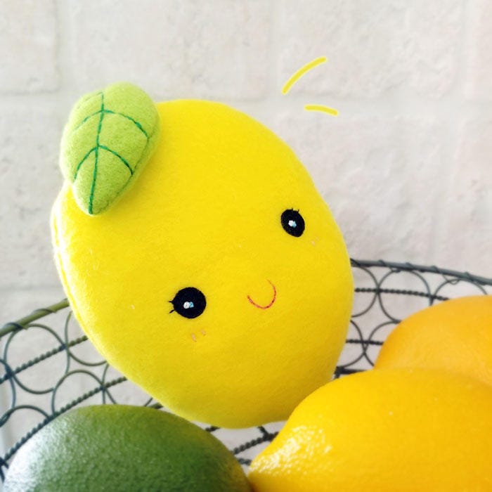 lemon stuffed animal