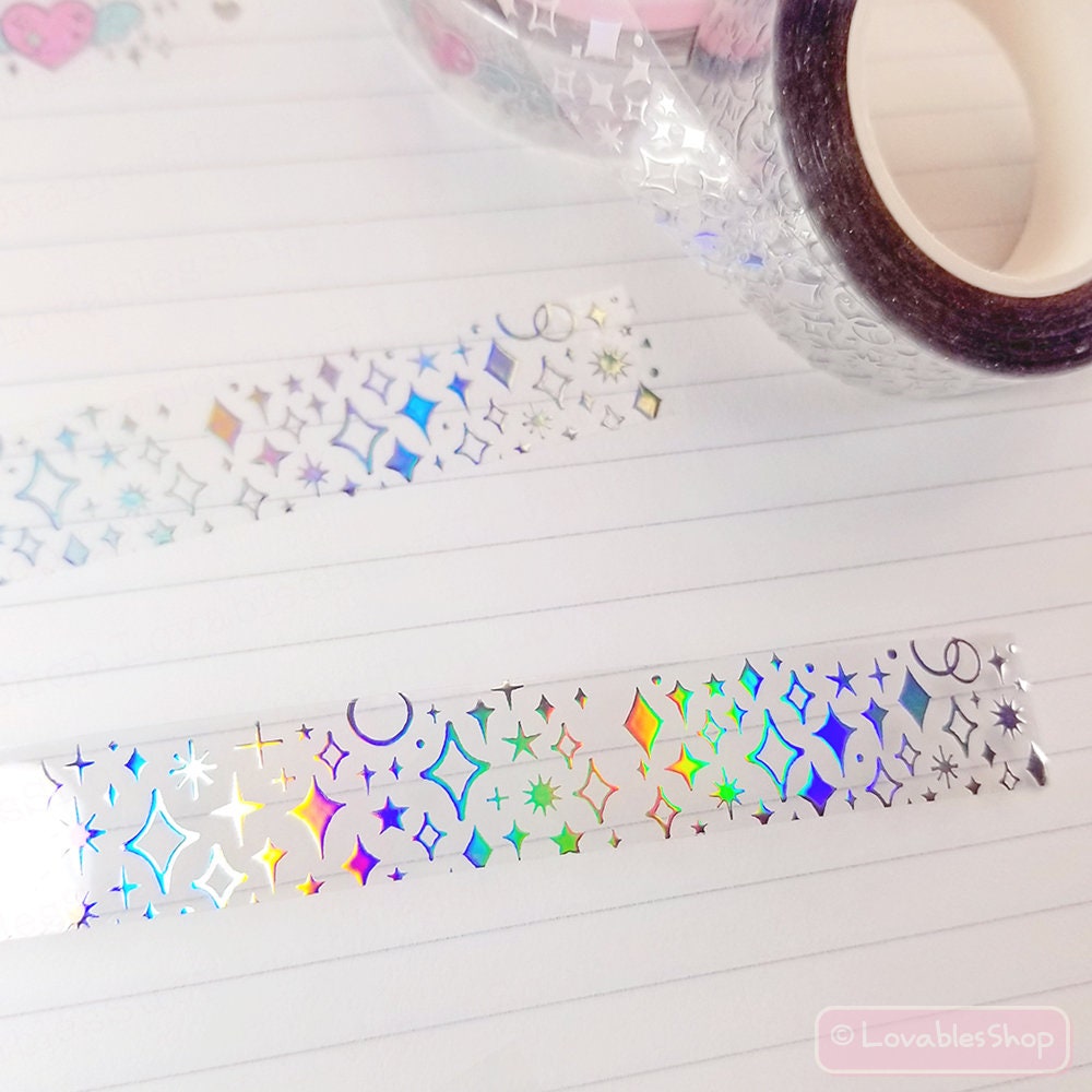 Silver Holographic Streamer Tape