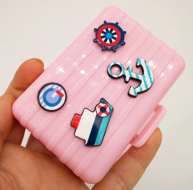 Colored Eye Care Contact Lenses Case Cute Pink Traveling Contact Lens Case