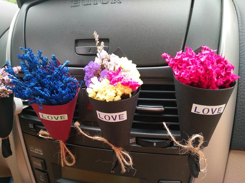 New Dried Flower Mini Bouquet Car Air Freshener Flora Car Etsy