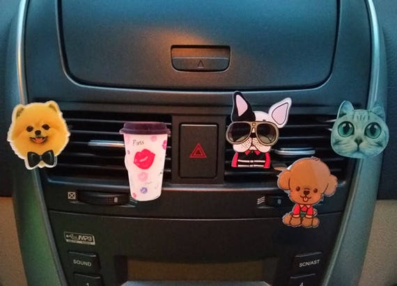 Cute Pet Dog Cat Car Vent Clip Car Air Freshener Car Interior Car Accessory Car Fragrance