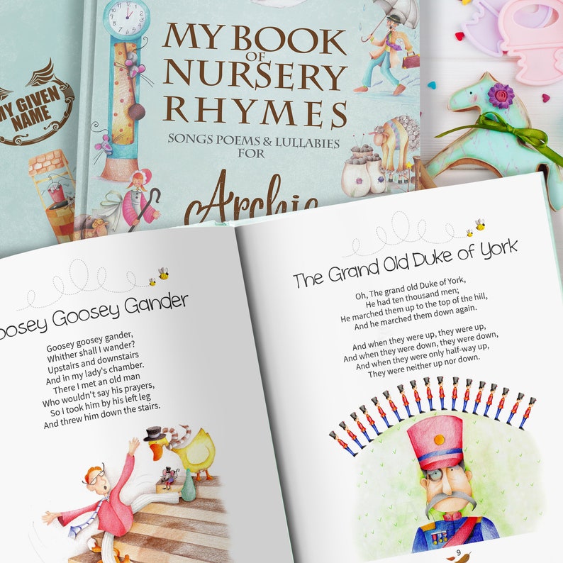My Book of Nursery Rhymes & Personalised Poems Book for Newborns and Toddlers, Boys and Girls. image 7