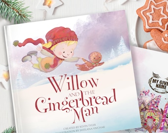 Libro navideño personalizado del Hombre de Jengibre