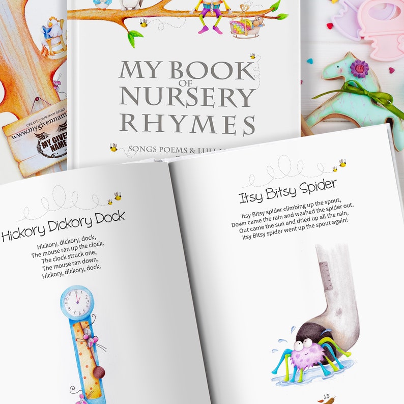 Personalised Nursery Rhyme & Poems Keepsake Book for Newborns and Toddlers, Boys and Girls. image 9