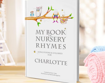 Baptism Keepsake Personalised Nursery Rhyme & Poems Book