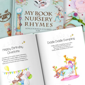 1st Birthday Edition of My Nursery Rhyme & Personalised Poems for boys and girls image 6