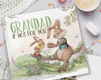 Libro de recuerdos personalizado para abuelos, abuelos y abuelos.