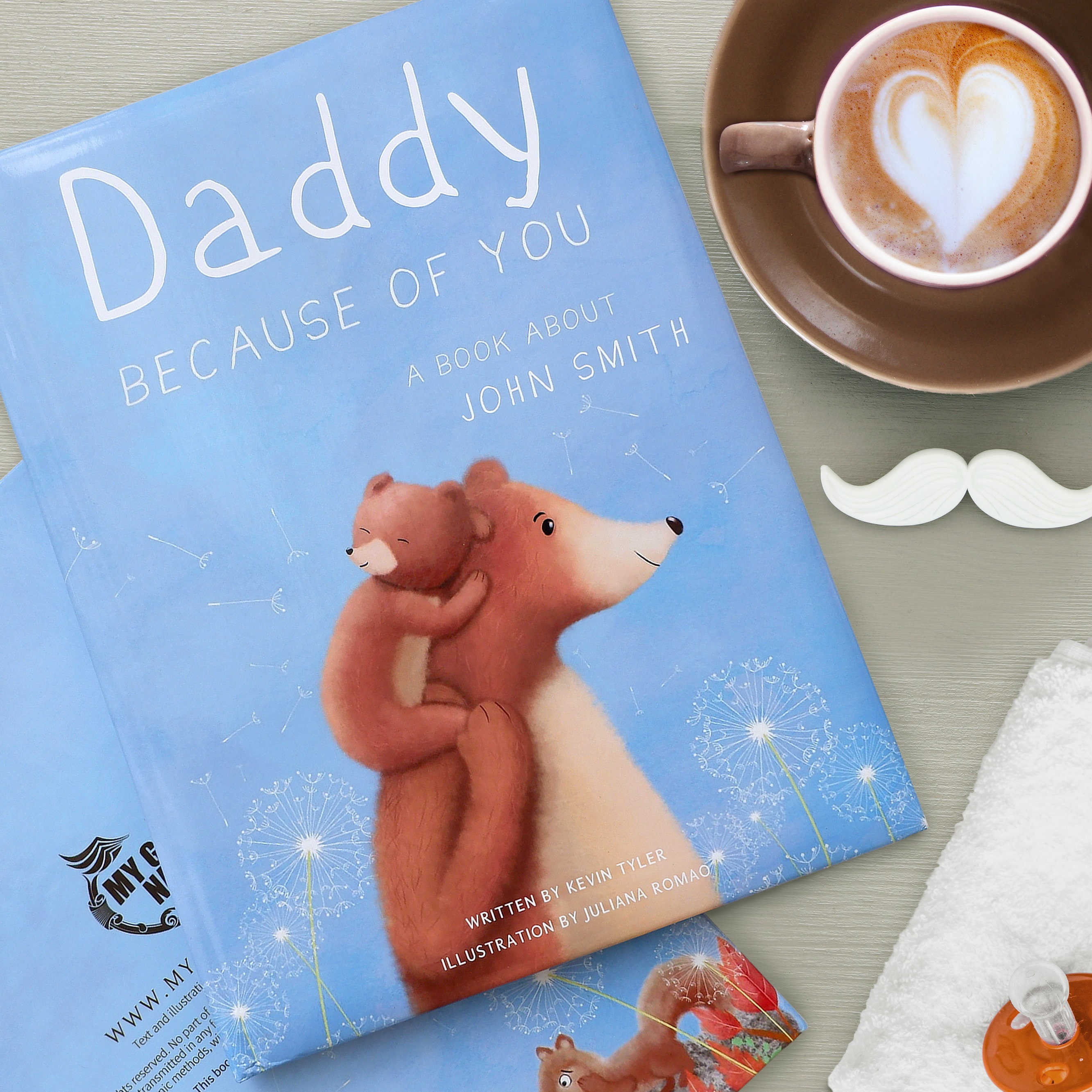 Personalised Daddy Book because of You