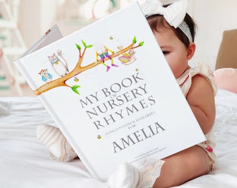 Personalised Nursery Rhyme & Poems Keepsake Book for Newborns and Toddlers