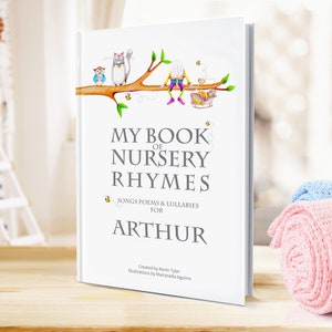 Personalised Nursery Rhyme & Poems Keepsake Book for Newborns and Toddlers, Boys and Girls. image 2