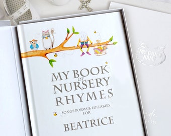 Libro de recuerdos de bautizo personalizado con caja de regalo para bebé