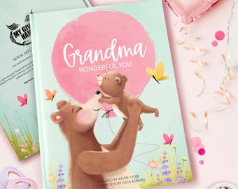 Libro de recuerdos personalizado de la abuela, "Wonderful You"