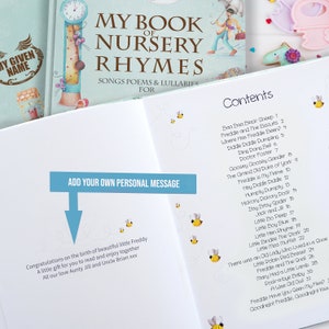 My Book of Nursery Rhymes & Personalised Poems Book for Newborns and Toddlers, Boys and Girls. image 5