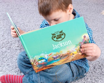 Libro de recuerdos personalizado para el día del nombre o bautizo.