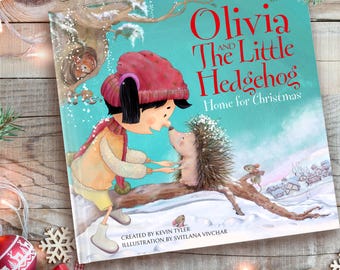 El pequeño erizo Libro navideño personalizado: 'En casa por Navidad'
