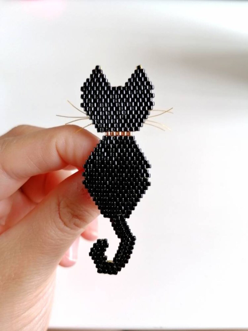 Broche Ancienne Chat En Métal Doré - Bijou Vintage, Occasion, Parfaite Pour Les Collectionneurs