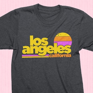 Los Angeles Vintage Sunset t shirt - LA, California, retro shirt,  70s, 80s, 90s, retro graphic tee, vintage t shirt, beach, surf, cali tee