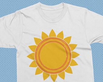 70s flower shirt, vintage style clothing, vintage tshirt, retro graphic tee, sunflower tshirt, 70s clothing, graphic tees for women