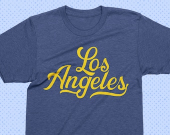 Vintage Los Angeles Script T-Shirt: Retro California Graphic Tee