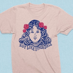 Not like other girls, Grateful dead tshirt, deadhead shirt, Dead tee, Jerry Garcia, Scarlet Begonias,