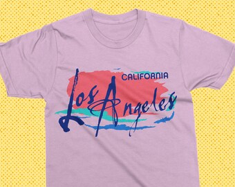 Vintage Los Angeles Graphic Tee: 80s Retro California Shirt
