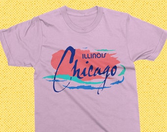 Chicago Shirt - 80s vintage Chicago graphic tee - Retro Chicago tshirt