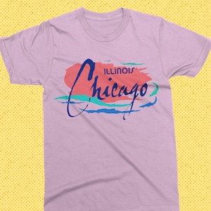 Chicago Shirt - 80s vintage Chicago graphic tee - Retro Chicago tshirt