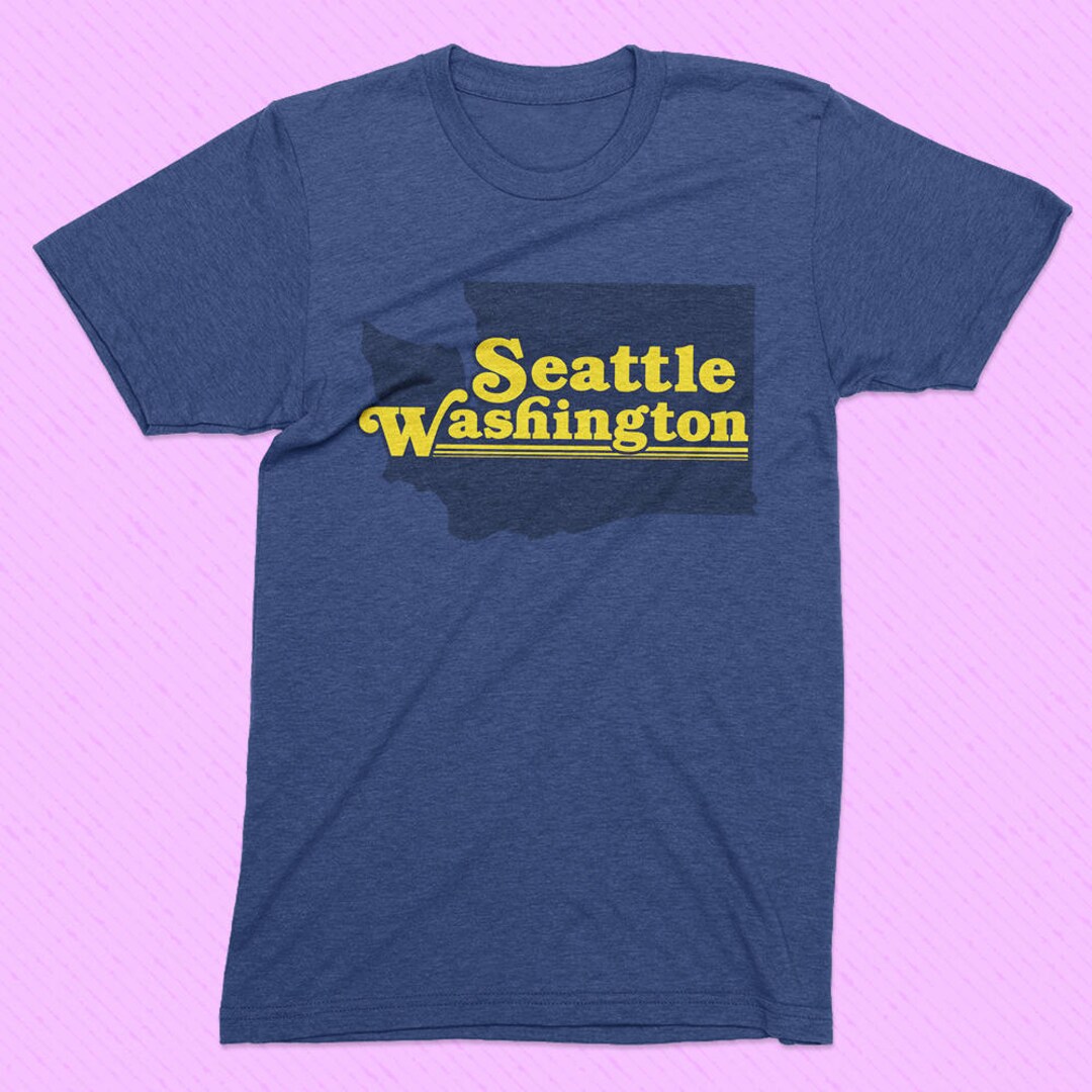 Seattle T Shirt Vintage Seattle Shirt Washington State Etsy Israel