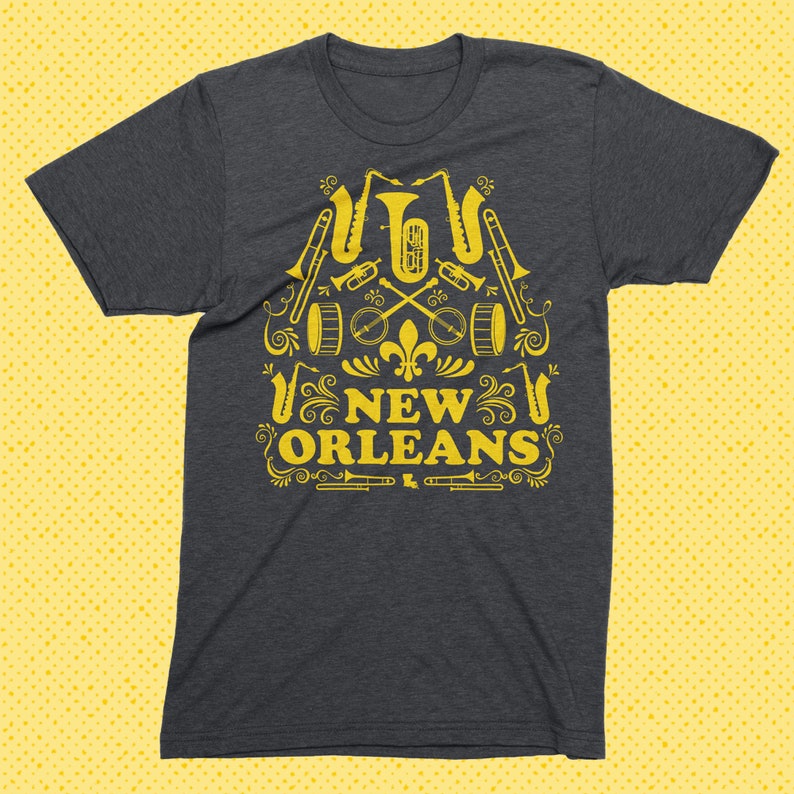 NOLA Tshirt, New Orleans Shirt, New Orleans Tee, Second Line Tshirt, New Orleans Graphic Tee