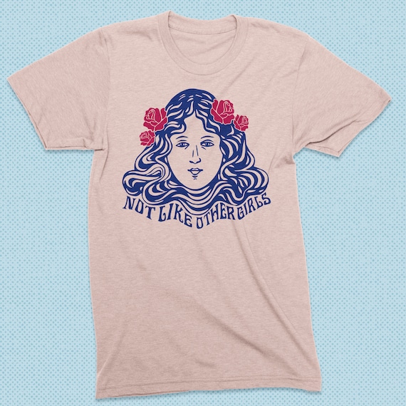 Not like other girls, Grateful dead tshirt, deadhead shirt, Dead tee, Jerry Garcia, Scarlet Begonias,
