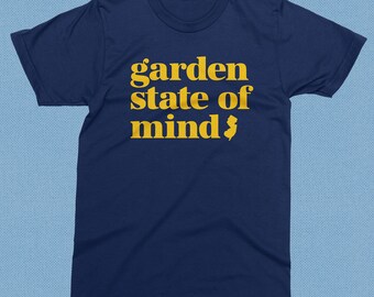 Garden State of Mind T-shirt: Retro New Jersey Tee - Etsy