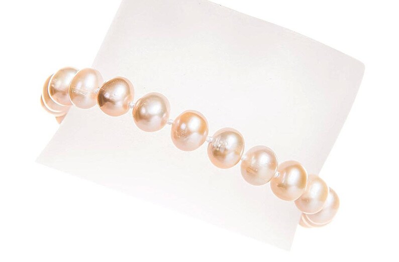 Single Strand Peacock Blue Freshwater Pearl Necklace and Bracelet Set 9-10mm