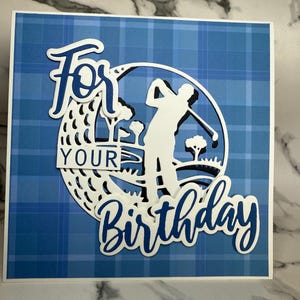 Golf Pop Out Birthday Card